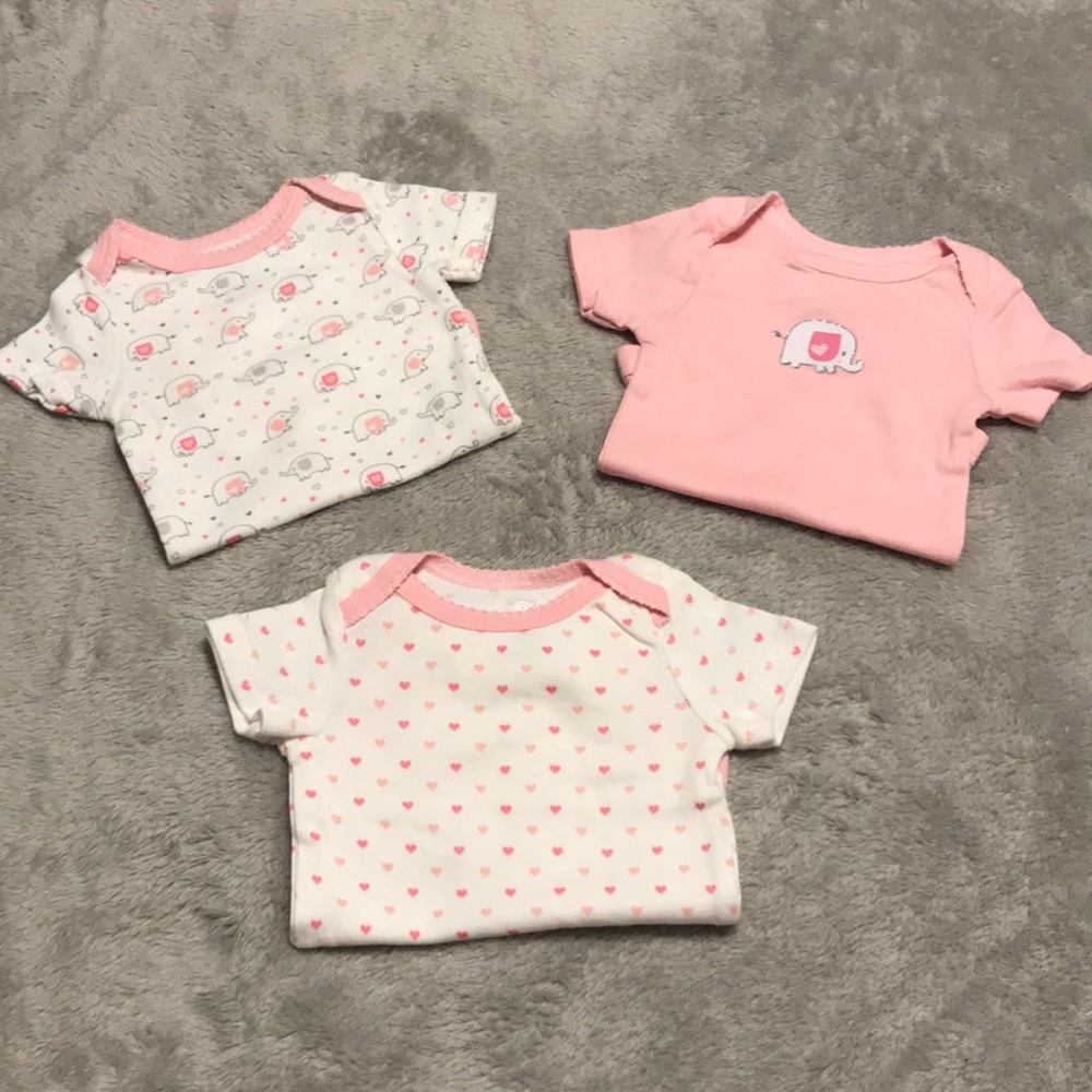 Pink & white onesies